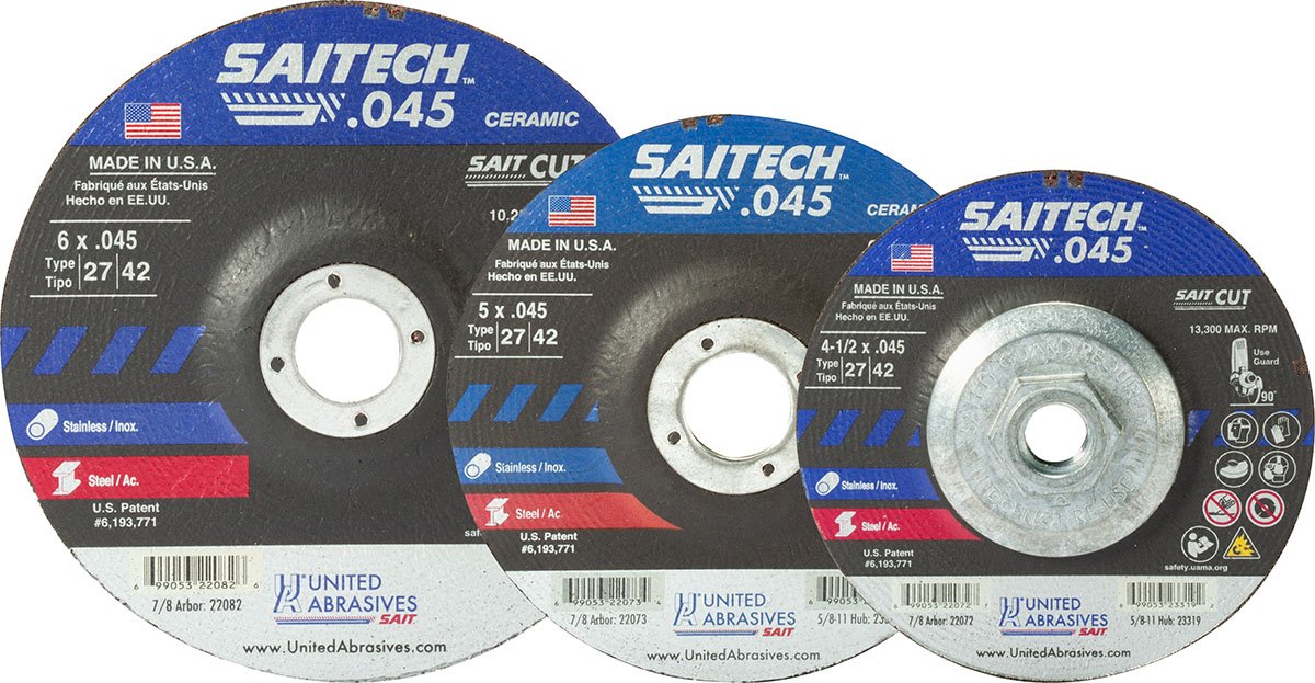 Picture of United Abrasives 6" X .045" X 7/8" Type 27 Saitech